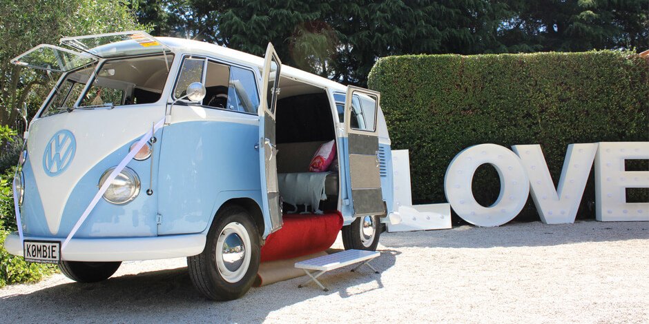 Bazil VW Kombi photo booth at a wedding